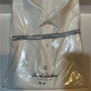 Brooks Brothers 18 - 35 White Dress Shirt Unopened